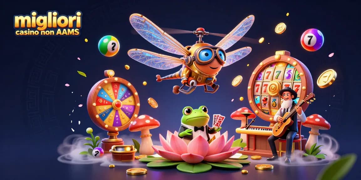 Gioca ai migliori casino non AAMS con emozionanti croupier e un drago che pilota sopra!