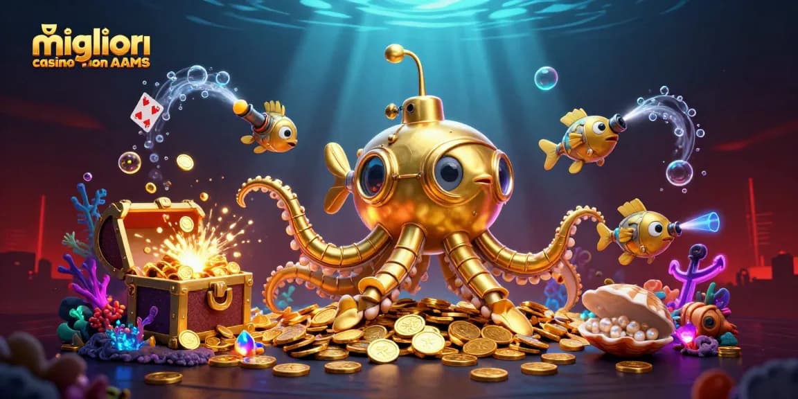 Scopri i migliori casino non AAMS attraverso un'illustrazione 3D vivace e coinvolgente.
