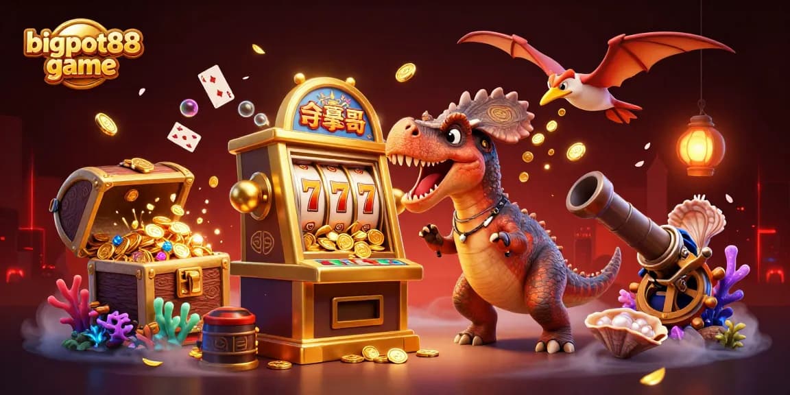 Experience thrilling wins with bigpot88 game as characters bring excitement to the casino scene.