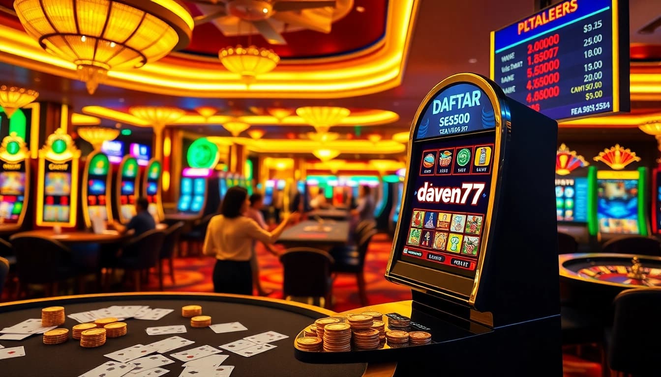 Experience the excitement of daftar seven77 with vibrant slot machines and engaging gameplay.