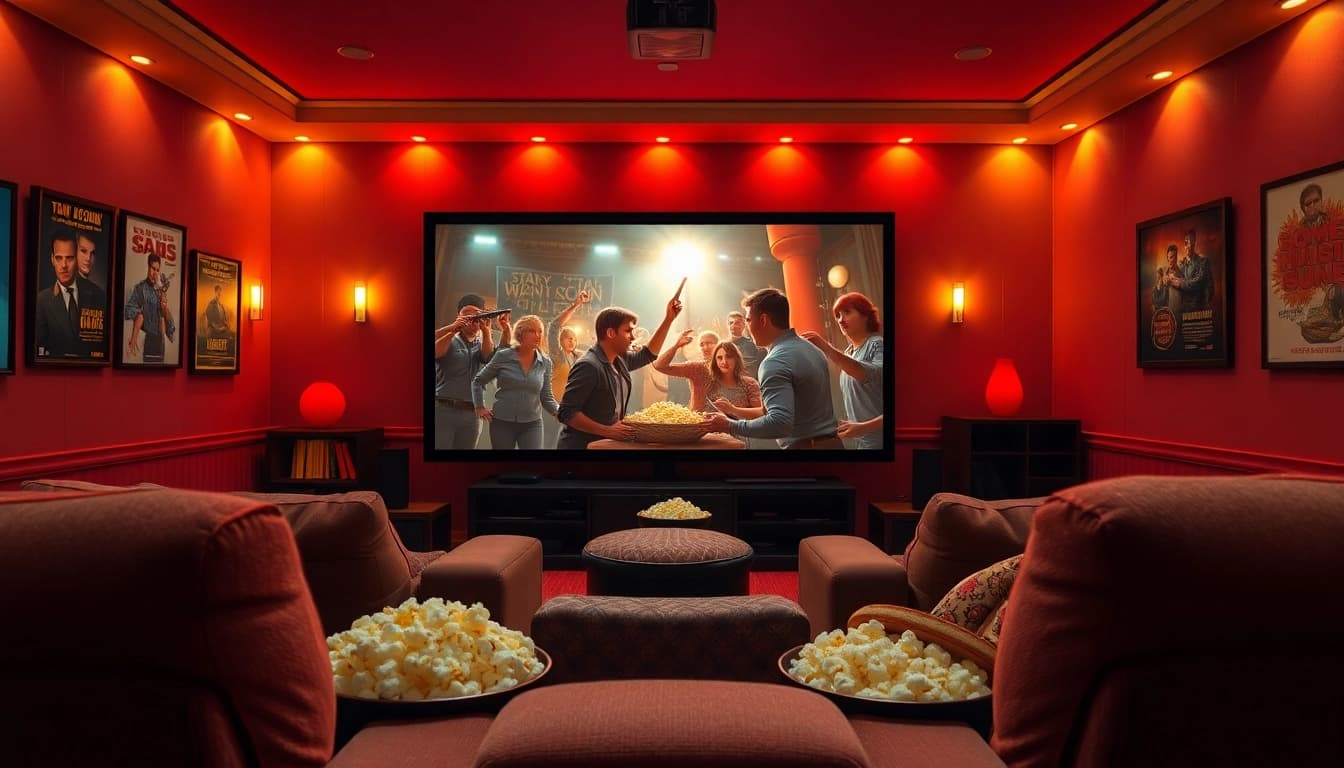 ดูหนังที่มีบรรยากาศอบอุ่นในโรงภาพยนตร์ที่บ้าน