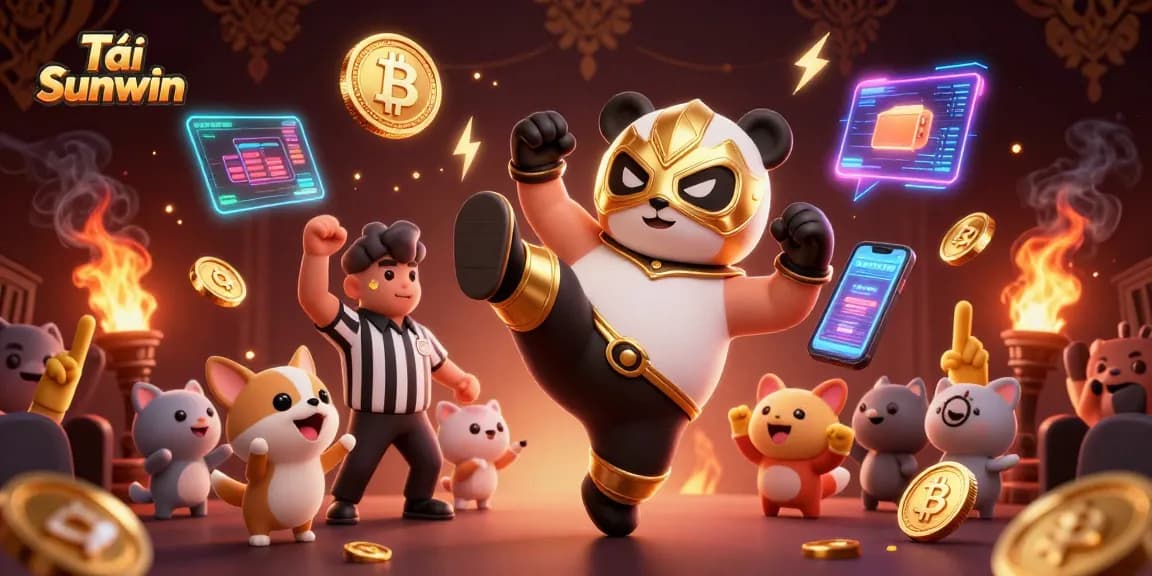 Spin the reels with Tải Sunwin while witnessing an epic panda wrestling scene!