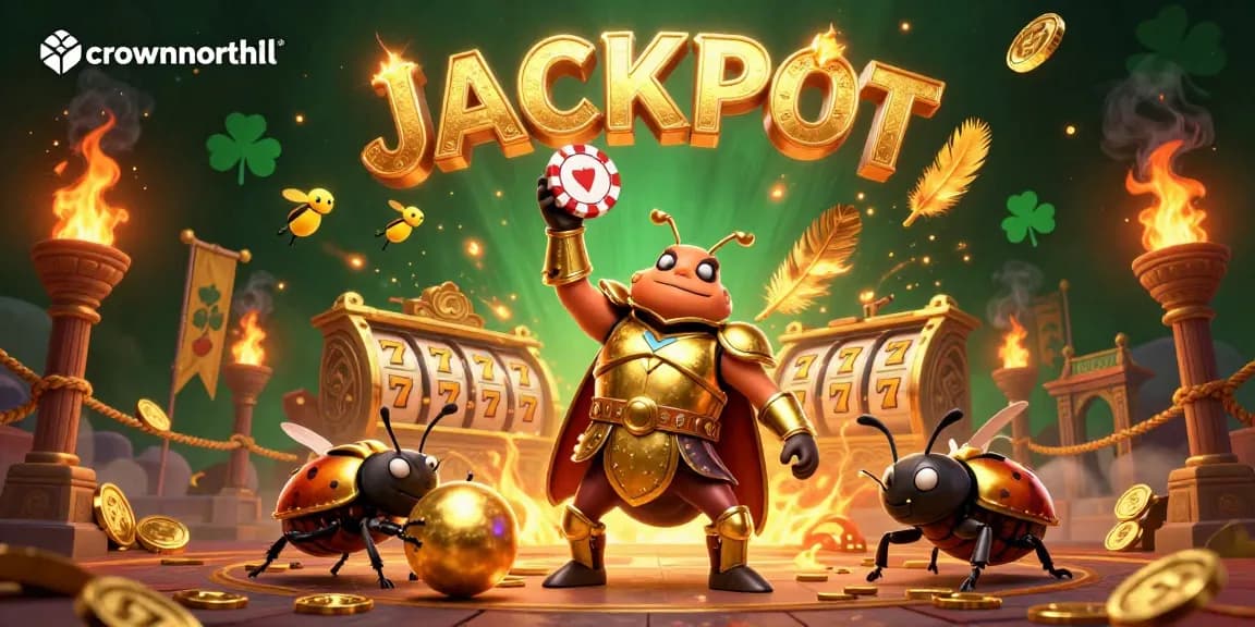 Experience thrilling bonus gameplay with crownnorthill's vibrant jackpot scene featuring dynamic characters and slot elements.