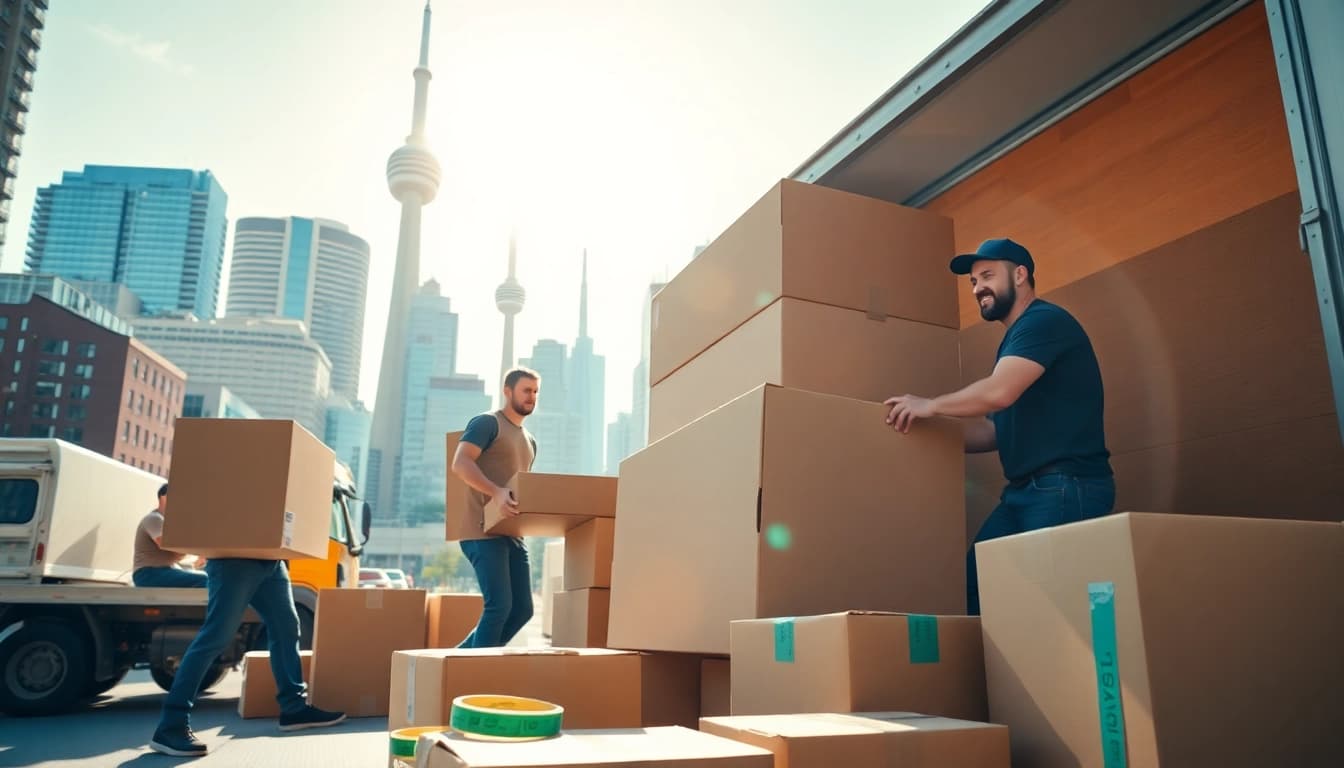 Best Toronto Movers efficiently packing and moving in the city.