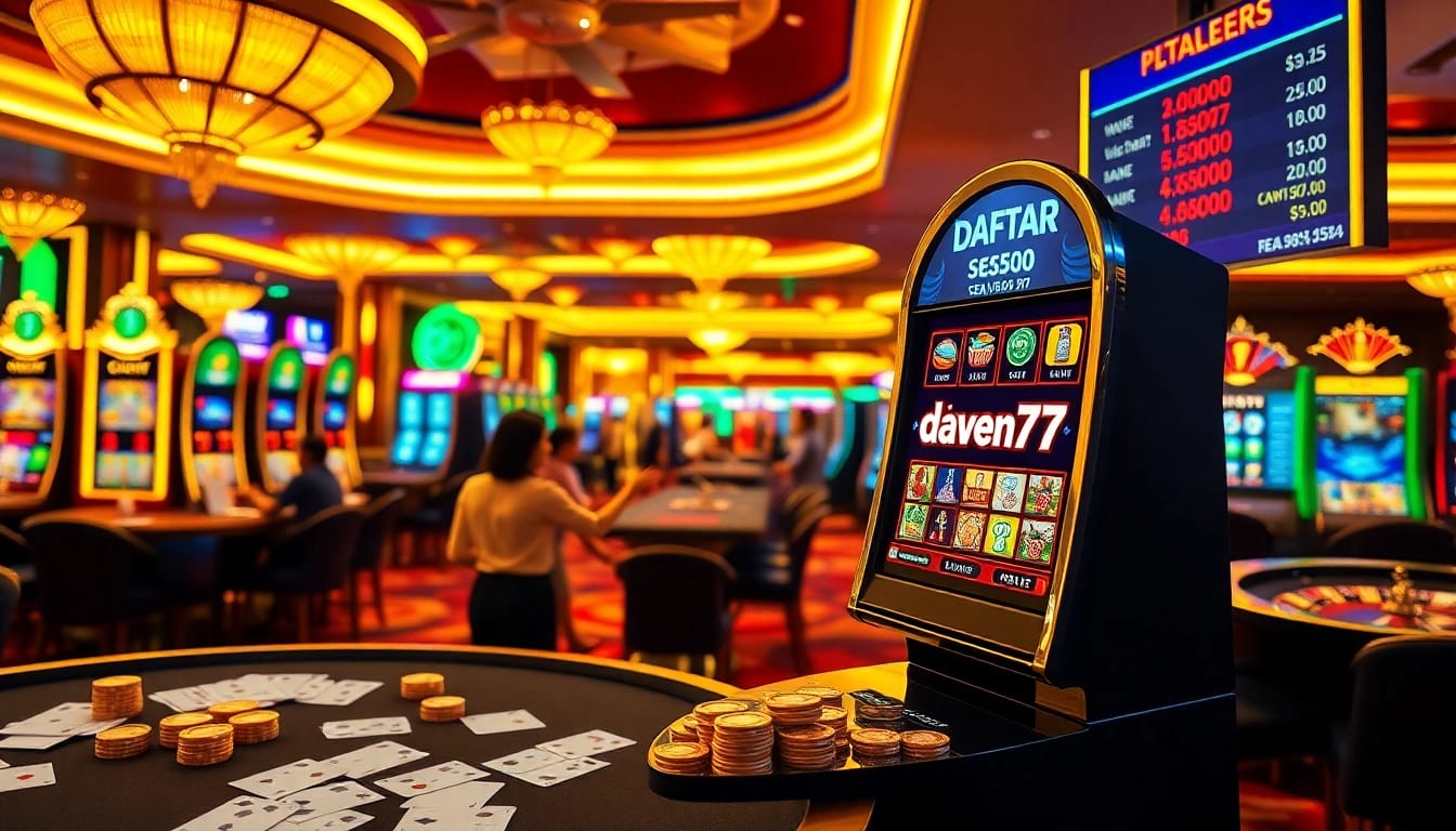 Experience the excitement of daftar seven77 with vibrant slot machines and engaging gameplay.