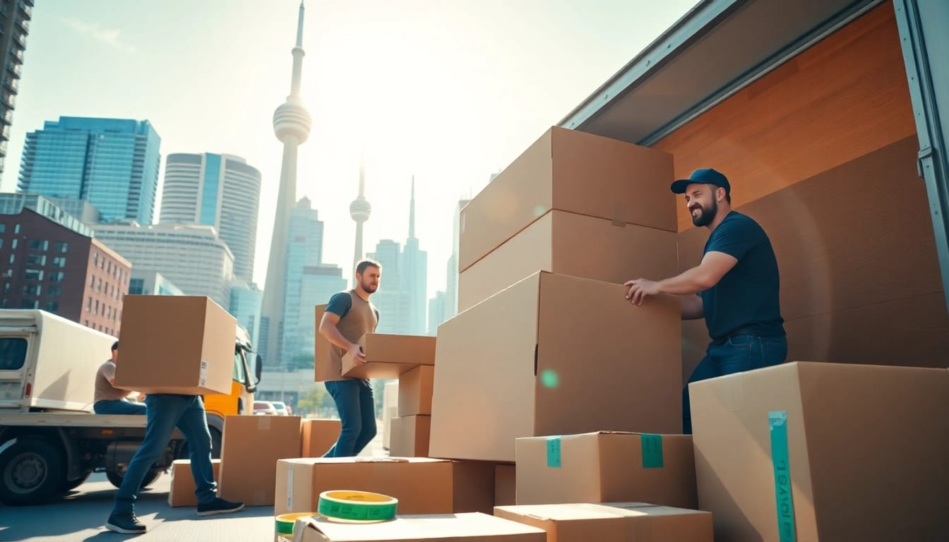 Best Toronto Movers efficiently packing and moving in the city.