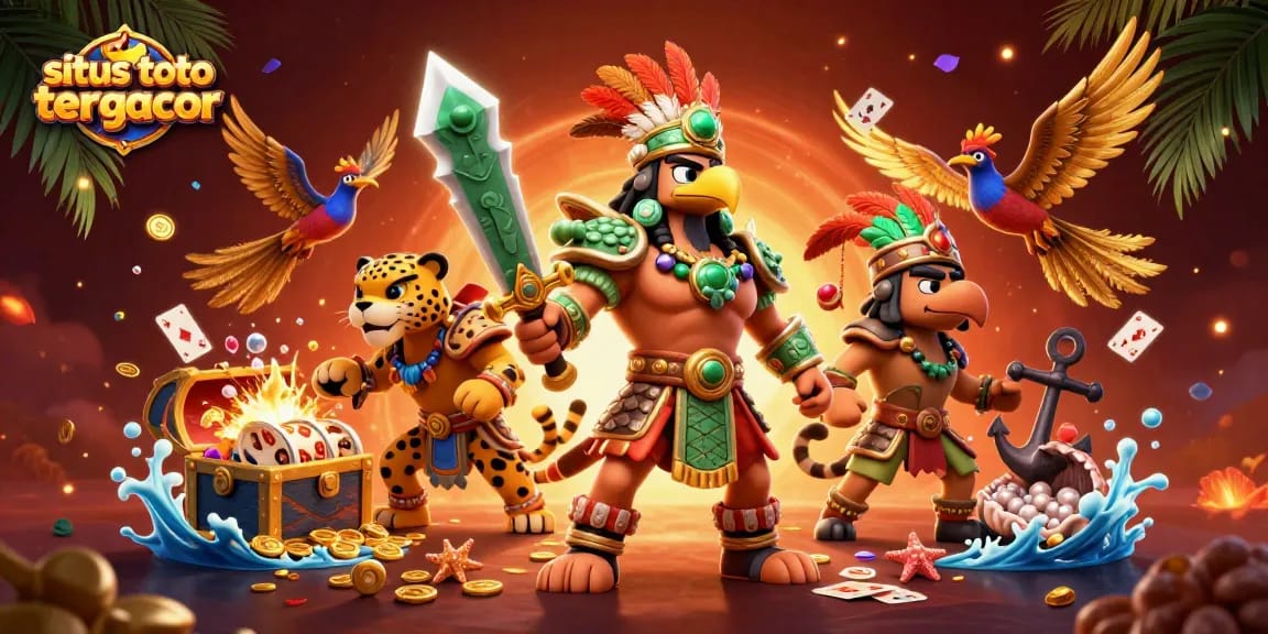 Win big at situs toto slot tergacor with engaging slots and dynamic action in this vibrant 3D casino scene.