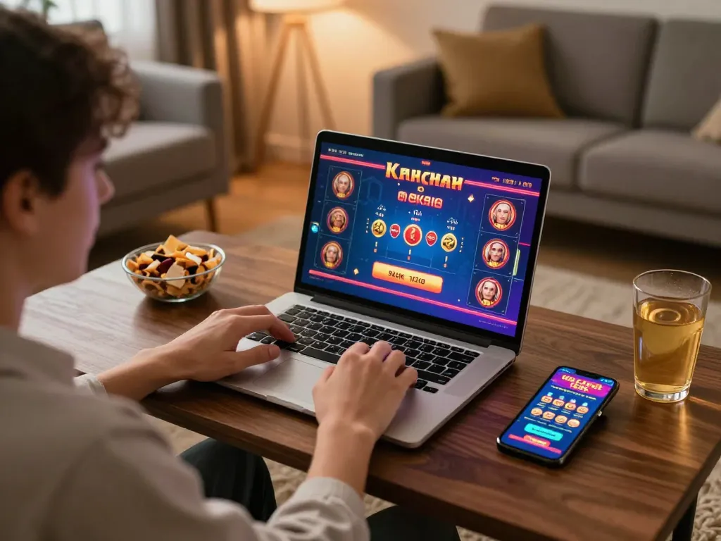 Enjoying online gaming at the best migliori casino online europei with a cozy setup and engaging atmosphere.