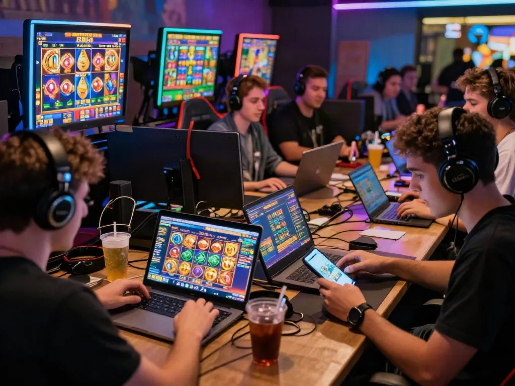 Pemain terlibat bermain slot zeus secara online dengan antusias, menggunakan berbagai perangkat untuk meraih jackpot.
