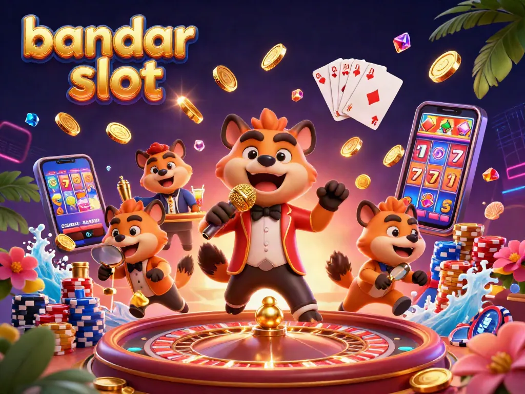 Experience thrilling gameplay at bandar slot with dynamic characters and stunning casino elements.