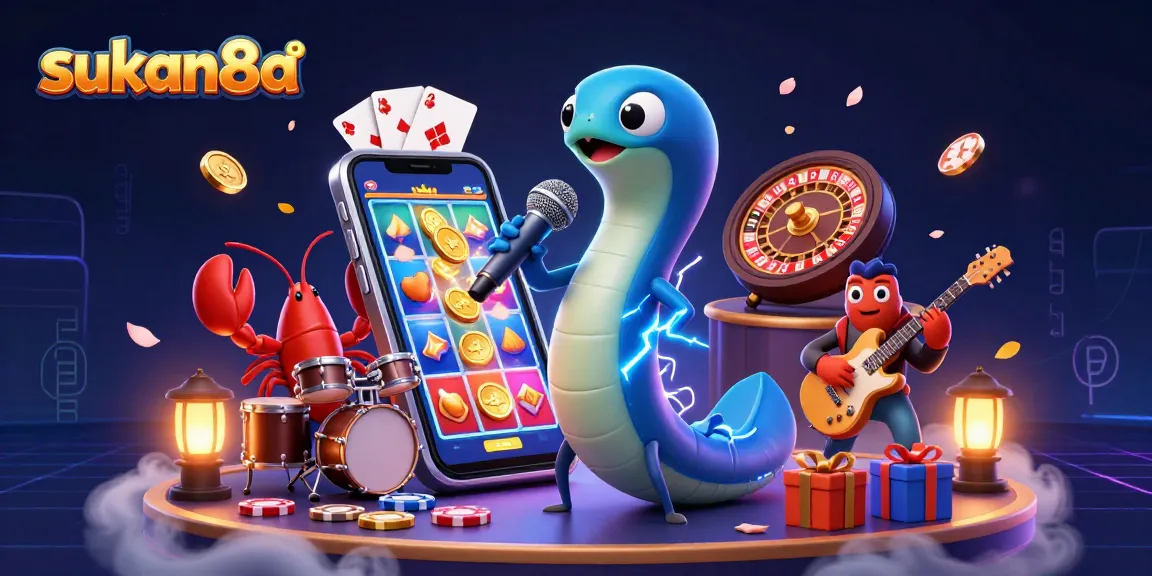Engage with sukan8a’s vibrant underwater casino where an electric eel DJ performs with a lobster drummer and seahorse guitarist.