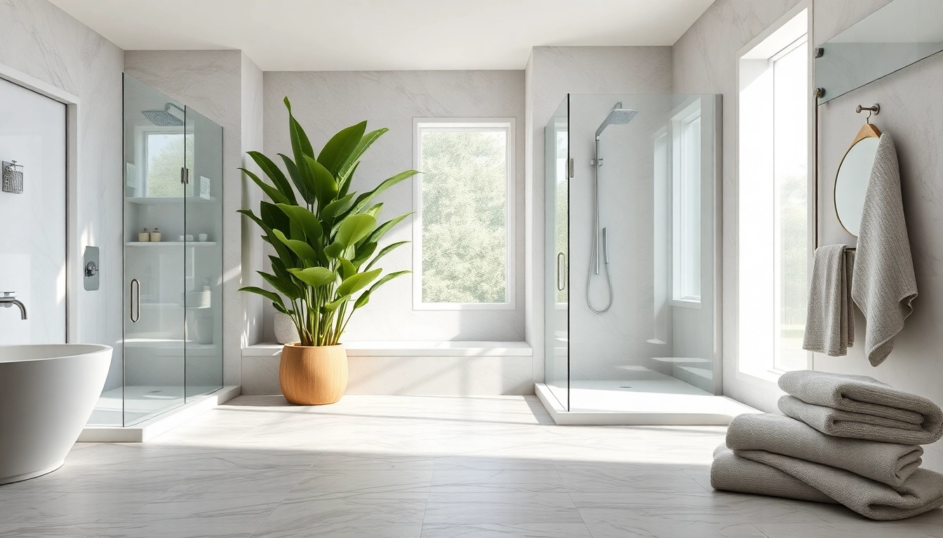 Experience elegant showers Australia with a luxurious bathroom showcasing modern design elements.