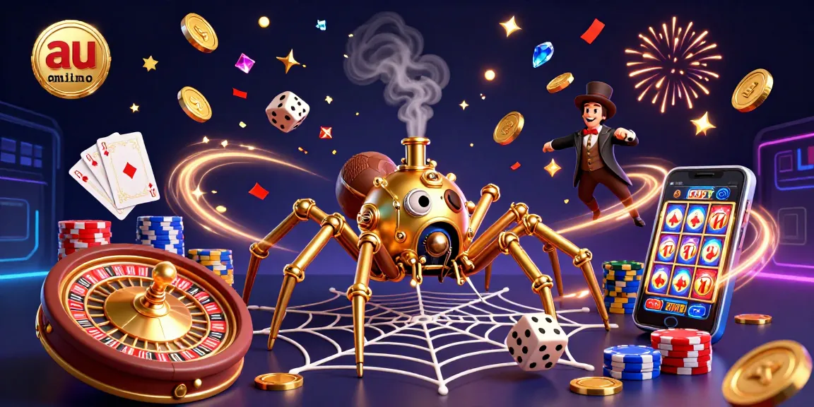 Experience the thrill of au online casino with vibrant steampunk characters, golden coins, and interactive games.