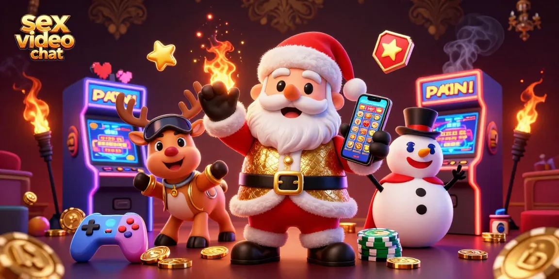 Engage in exciting sex video chat with vibrant 3D casino elements and dynamic characters.