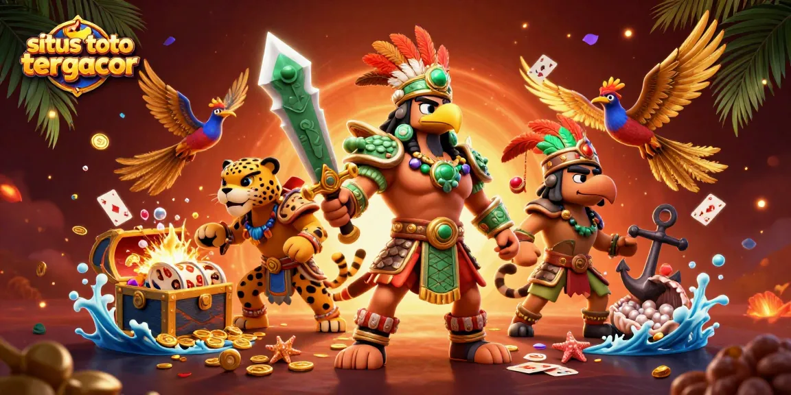 Win big at situs toto slot tergacor with engaging slots and dynamic action in this vibrant 3D casino scene.