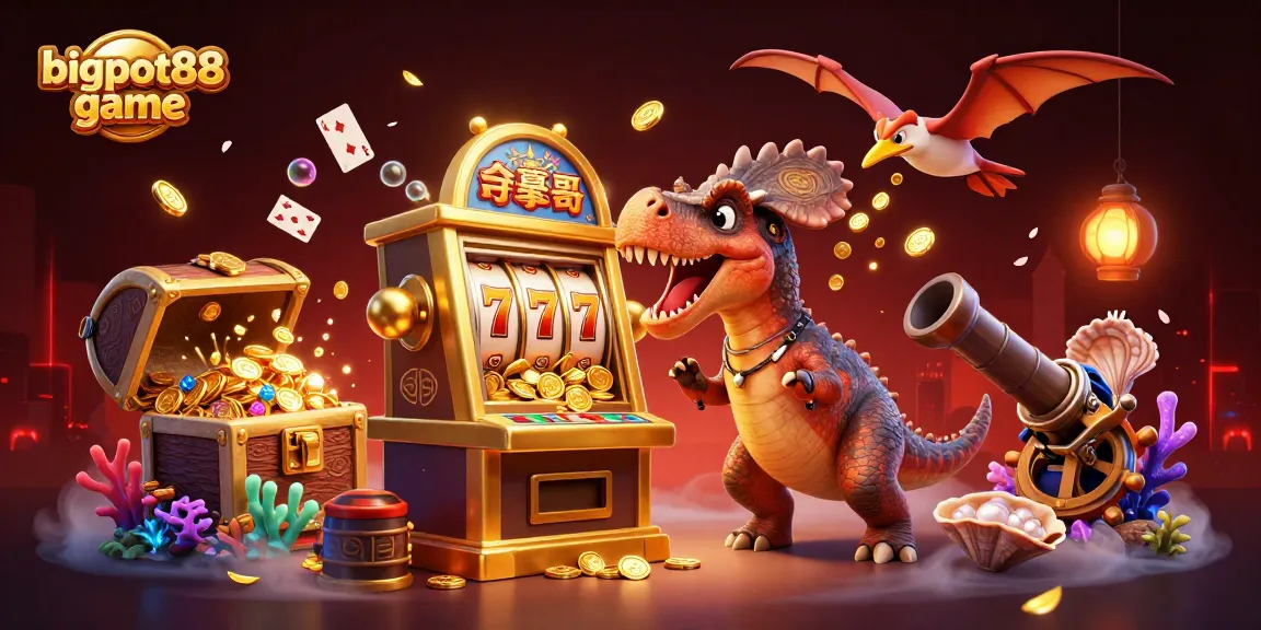 Experience thrilling wins with bigpot88 game as characters bring excitement to the casino scene.