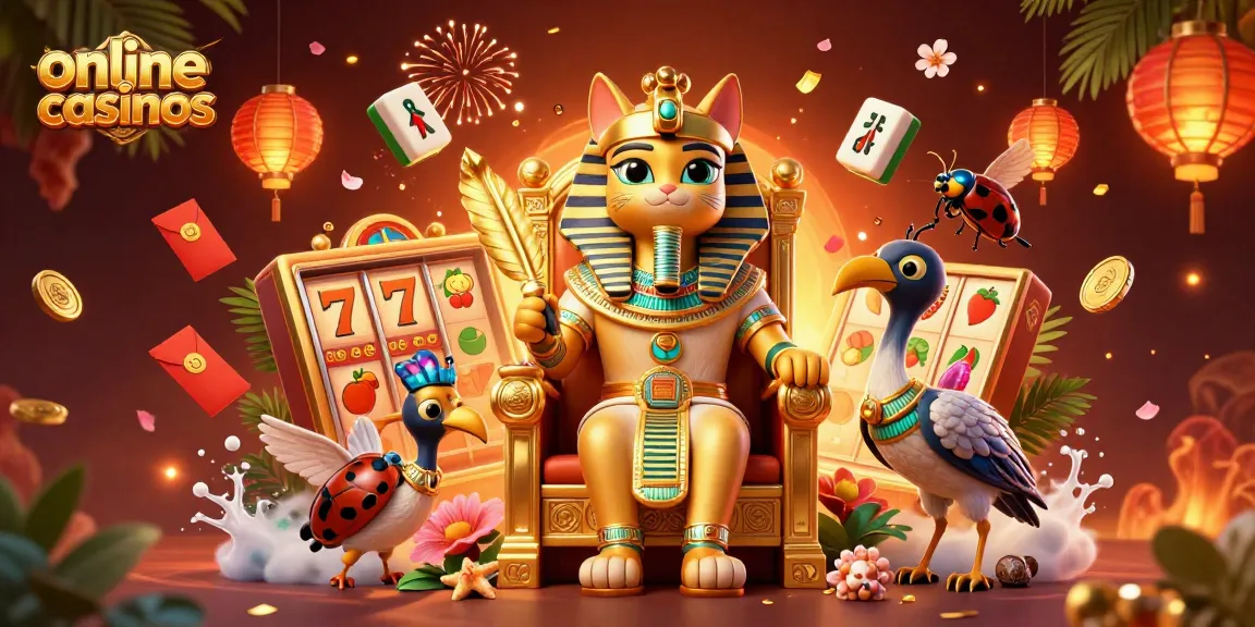 Experience fun and excitement with online casinos through immersive gaming with vibrant illustrations.