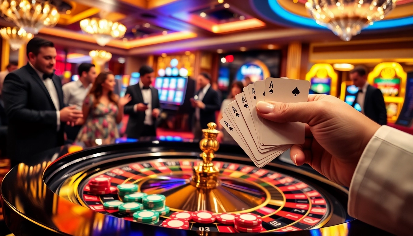 Découvrez l'excitation des meilleurs casinos en ligne 2026 à une table de roulette luxueuse avec une action dynamique.