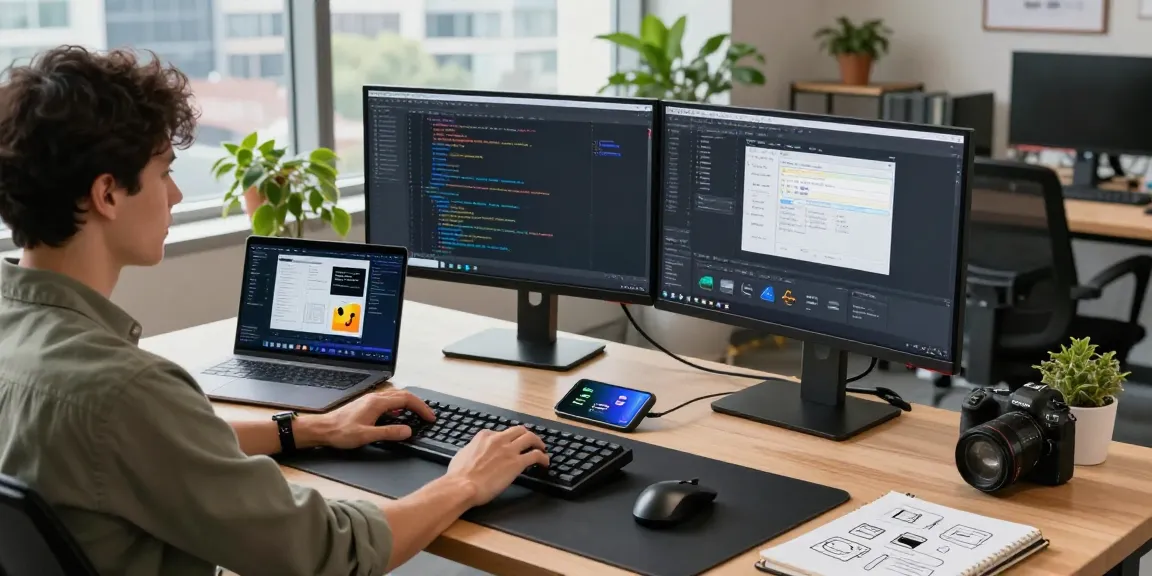 Snipaste showcased in a tech workspace with dual monitors and productive atmosphere.