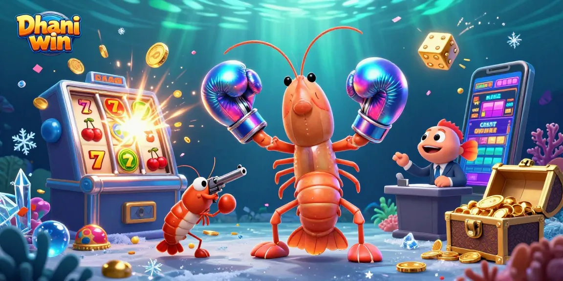 Dive into the excitement of Dhani win with vibrant slot machines and engaging characters in a thrilling gambling atmosphere.
