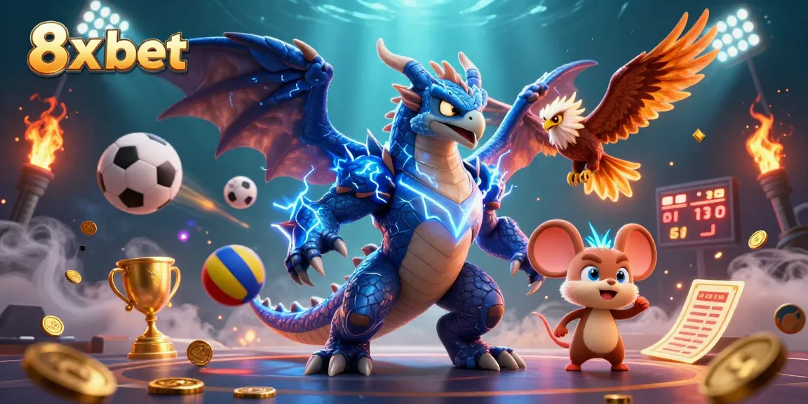Engage in thrilling 8x bet experiences with powerful characters in a rich casino scene.