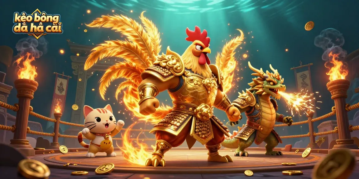 Engage in exciting kèo bóng đá nhà cái action with fierce warriors and dynamic betting elements.