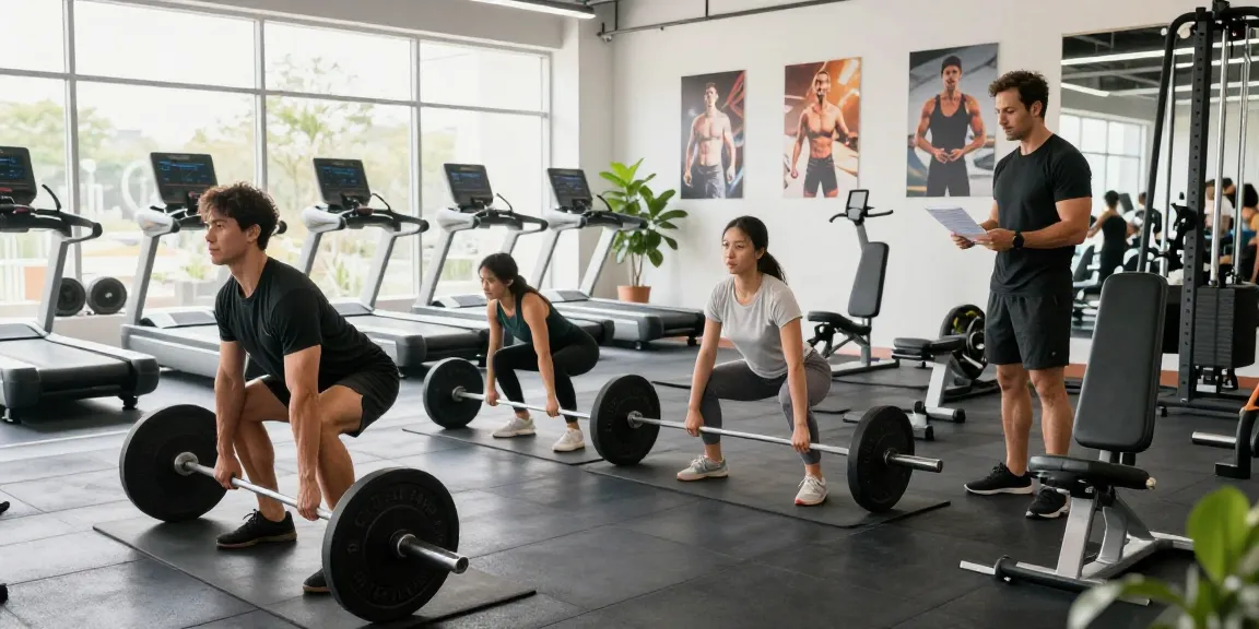Dynamic training scene at Unique Pharma Steroid Shop showcasing diverse fitness activities.