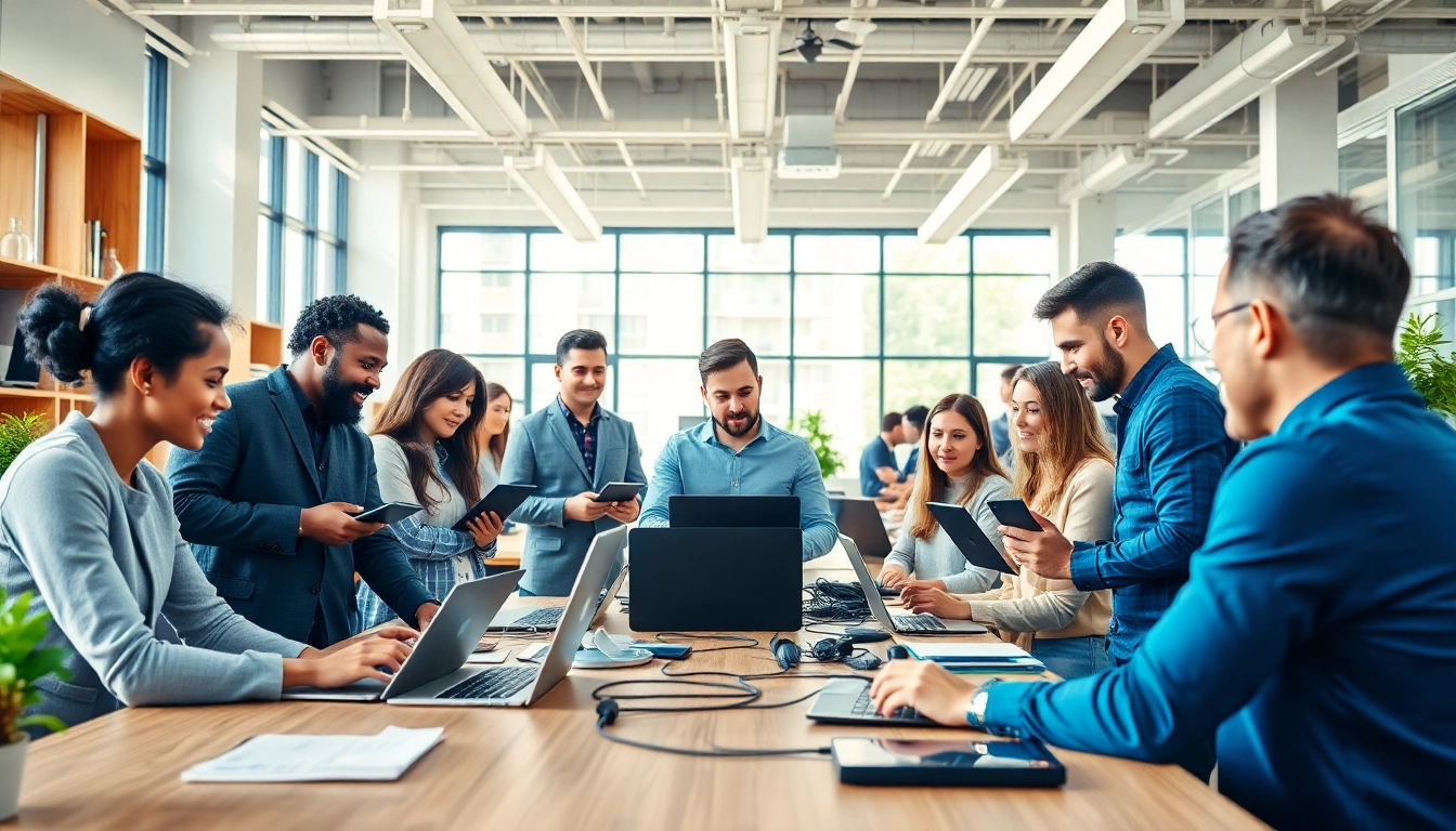 Enhance productivity with the enterprise assistant platform in a modern office setup.