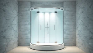 Erleben Sie die eleganten Details der sonni Duschkabine in einem modernen Badezimmer.