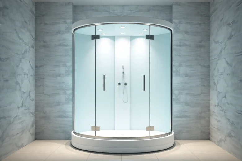 Erleben Sie die eleganten Details der sonni Duschkabine in einem modernen Badezimmer.