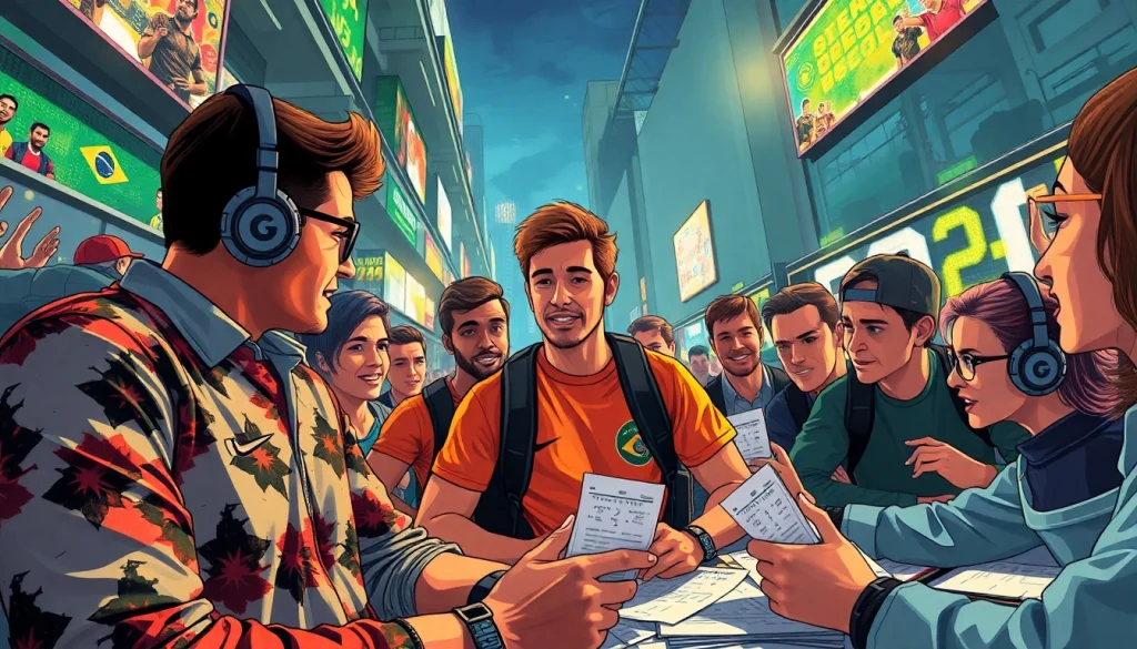 Explore the best sports betting sites in Brazil through a vibrant urban sports betting scene.