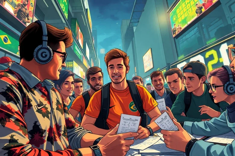 Explore the best sports betting sites in Brazil through a vibrant urban sports betting scene.
