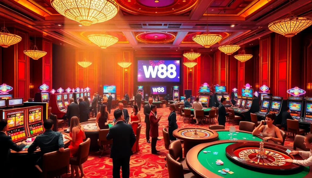 Cảm nhận sự hồi hộp khi chiến thắng với liên kết truy cập W88 tại bàn casino sang trọng.