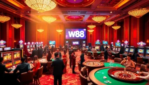Cảm nhận sự hồi hộp khi chiến thắng với liên kết truy cập W88 tại bàn casino sang trọng.