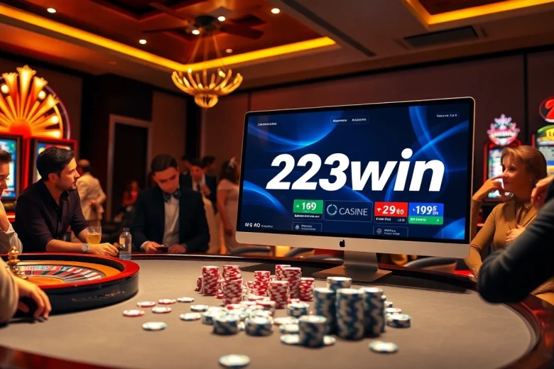 Engaged players exploring the exciting games and features of 23win online casino.