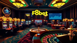 F8bet players strategizing at casino tables while enjoying various games and winning moments.