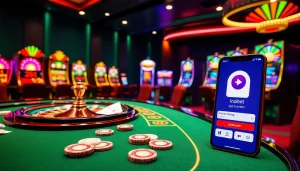Experience smooth betting with the Indibet app download, showing exciting casino gaming visuals.