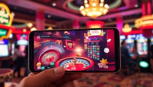 Experience the thrill of ink vao 12bet with vibrant gambling visuals of poker chips and roulette wheels.