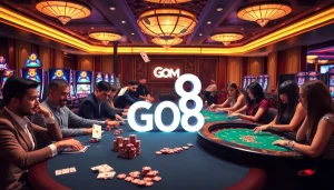 Experience the excitement of gambling at the GO8 casino with vibrant games and elegant design.