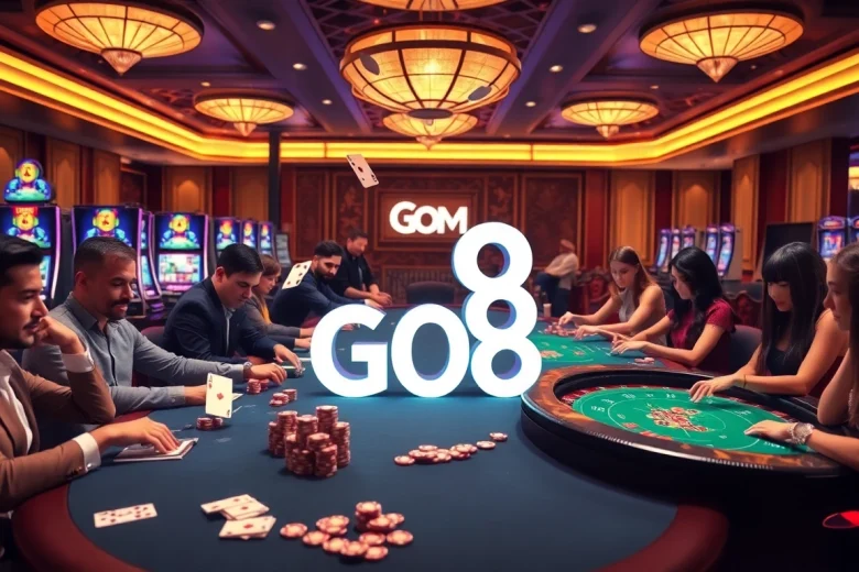 Experience the excitement of gambling at the GO8 casino with vibrant games and elegant design.