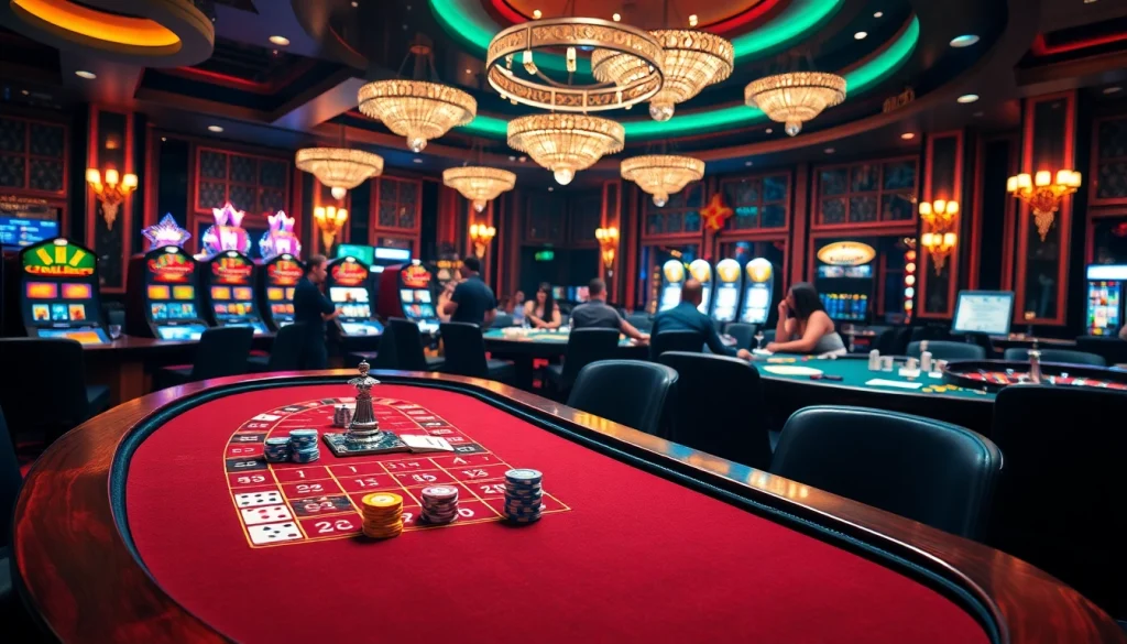 Join the excitement at https://jun88buzz.info/ with vibrant casino scenes featuring poker and roulette action.