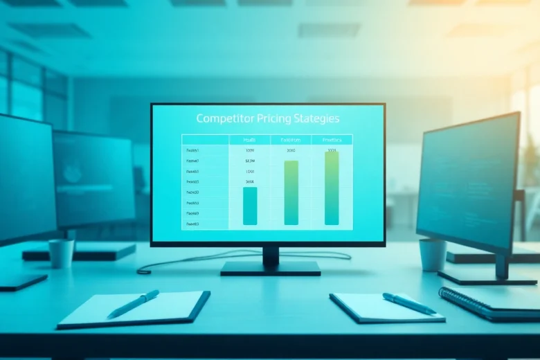 Analyze competitor pricing with infographic highlighting strategies and insights