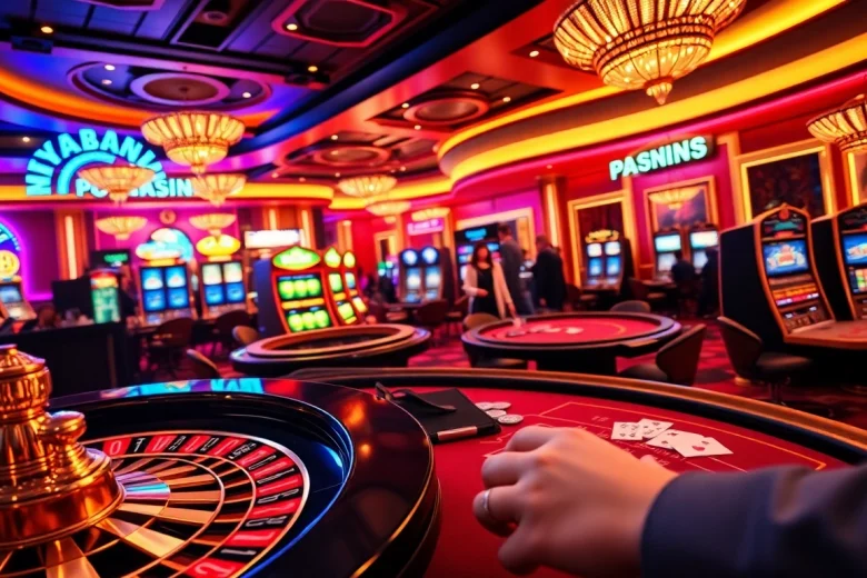 Experience the thrill of gambling at a luxurious casino table with action on "Nếu như vậy bám vào đây".