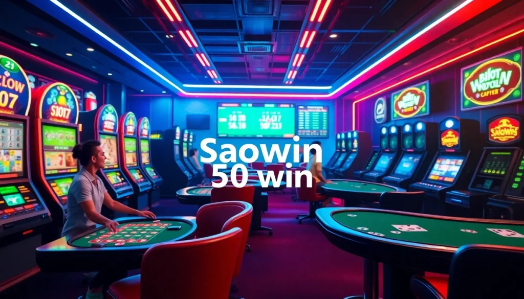 Trải nghiệm cảm giác hồi hộp khi thắng Saowin 50 Win với những trận đấu game trực tuyến sống động.