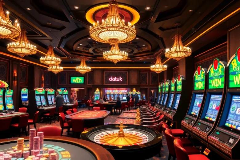 Rasakan sensasi "datuk win" di kasino mewah yang menampilkan kegembiraan permainan yang hidup.