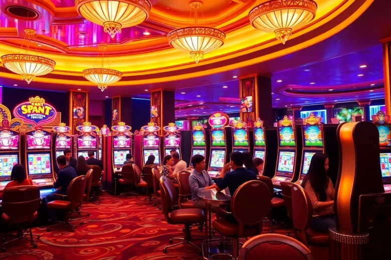 Pengalaman seru deposit pulsa tanpa potongan dengan mesin slot yang hidup dan pemain yang terlibat.