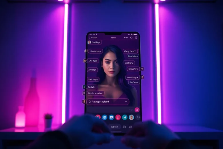 Engaging NSFW AI chat interface demonstrating intimate conversations.