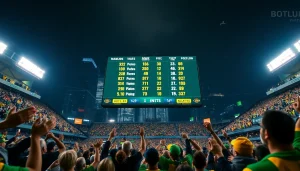 ดูผลบอลบ้านที่สนามฟุตบอลพร้อมแฟนบอลในบรรยากาศที่มีชีวิตชีวา