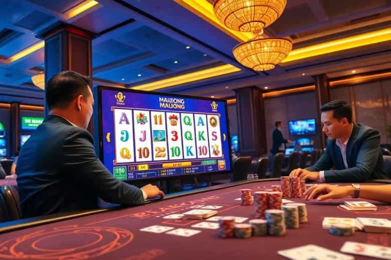 Play thrilling slot demo mahjong with vibrant animations and engaging casino atmosphere.