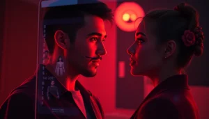 AI nsfw chat assistant in a captivating, intimate digital interaction.